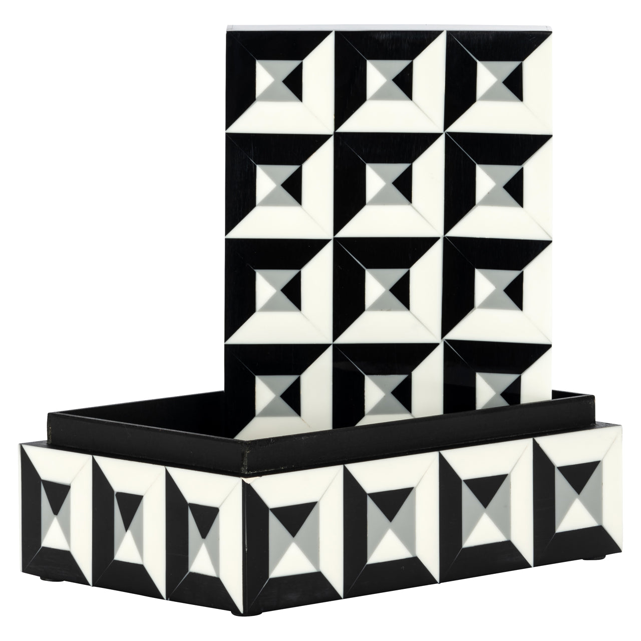 Richmond Interiors Aufbewahrungsbox Licia black/white Aufbewahrungsbox Richmond Interiors
