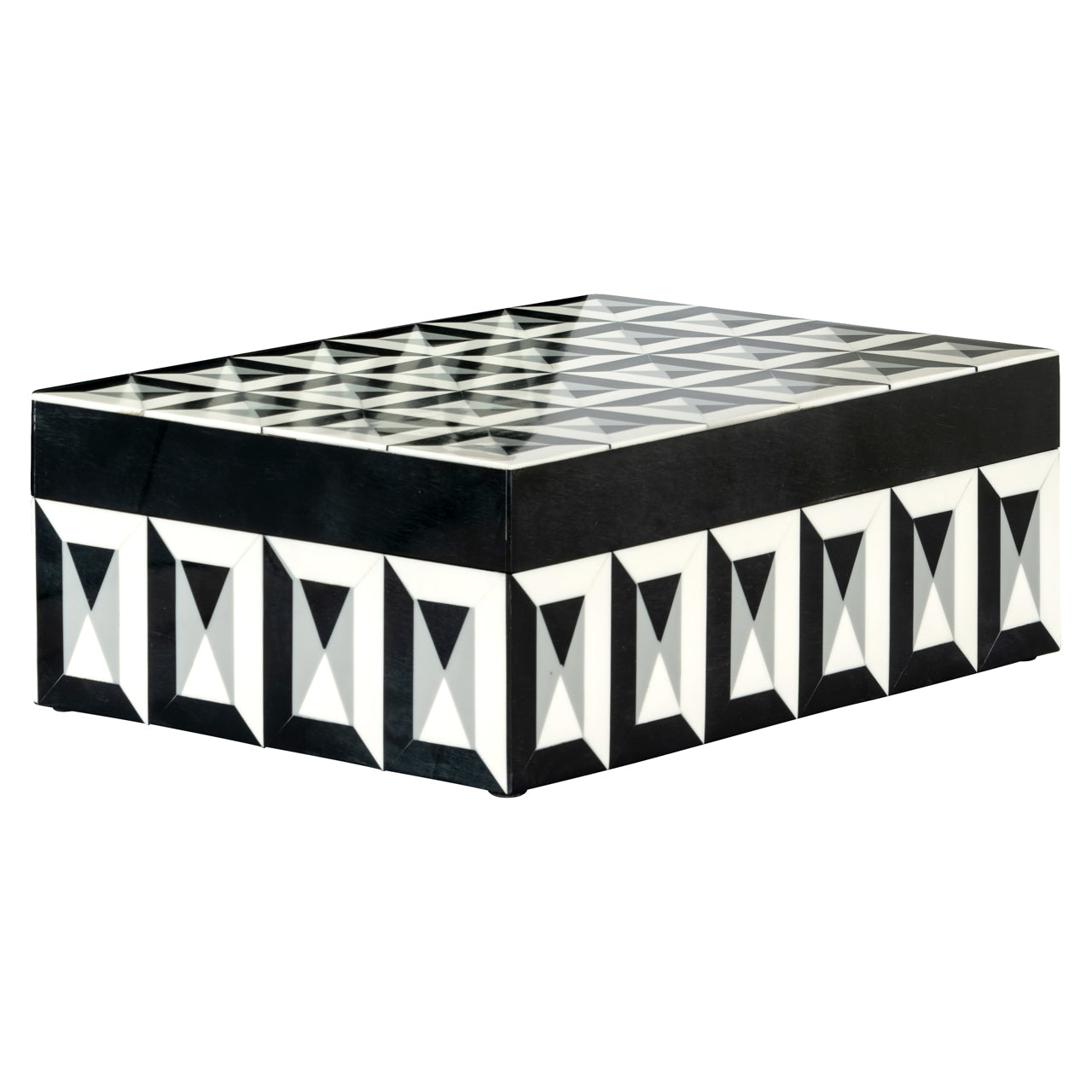 Richmond Interiors Aufbewahrungsbox Licia black/white large Aufbewahrungsbox Richmond Interiors