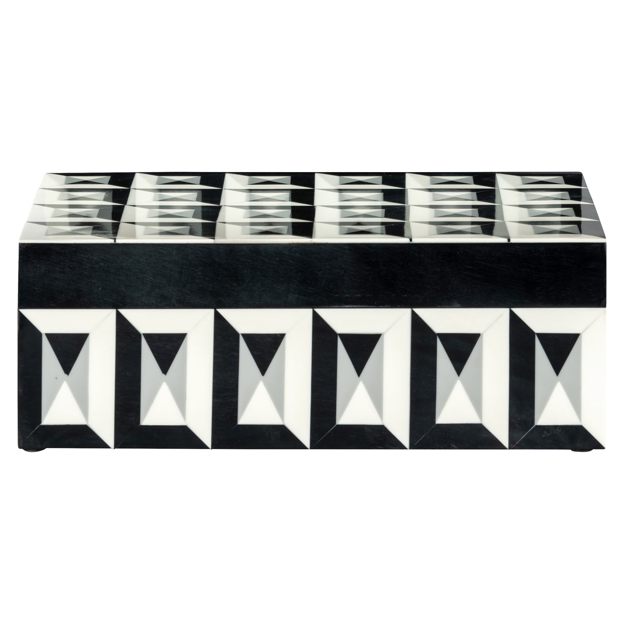 Richmond Interiors Aufbewahrungsbox Licia black/white large Aufbewahrungsbox Richmond Interiors