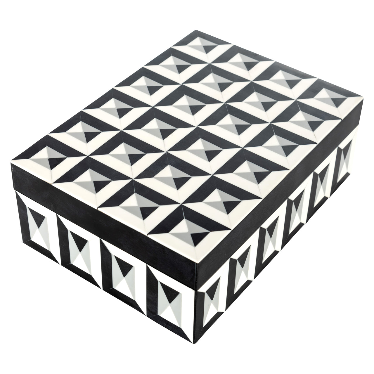 Richmond Interiors Aufbewahrungsbox Licia black/white large Aufbewahrungsbox Richmond Interiors