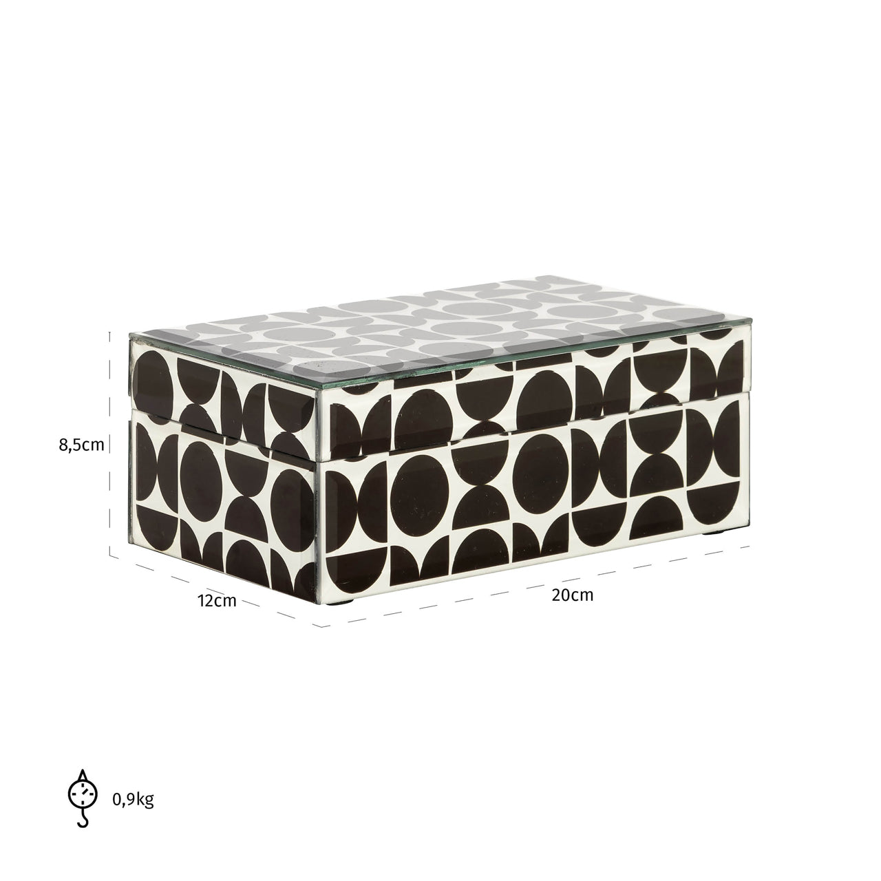 Richmond Interiors Aufbewahrungsbox Vivian black small Aufbewahrungsbox Richmond Interiors