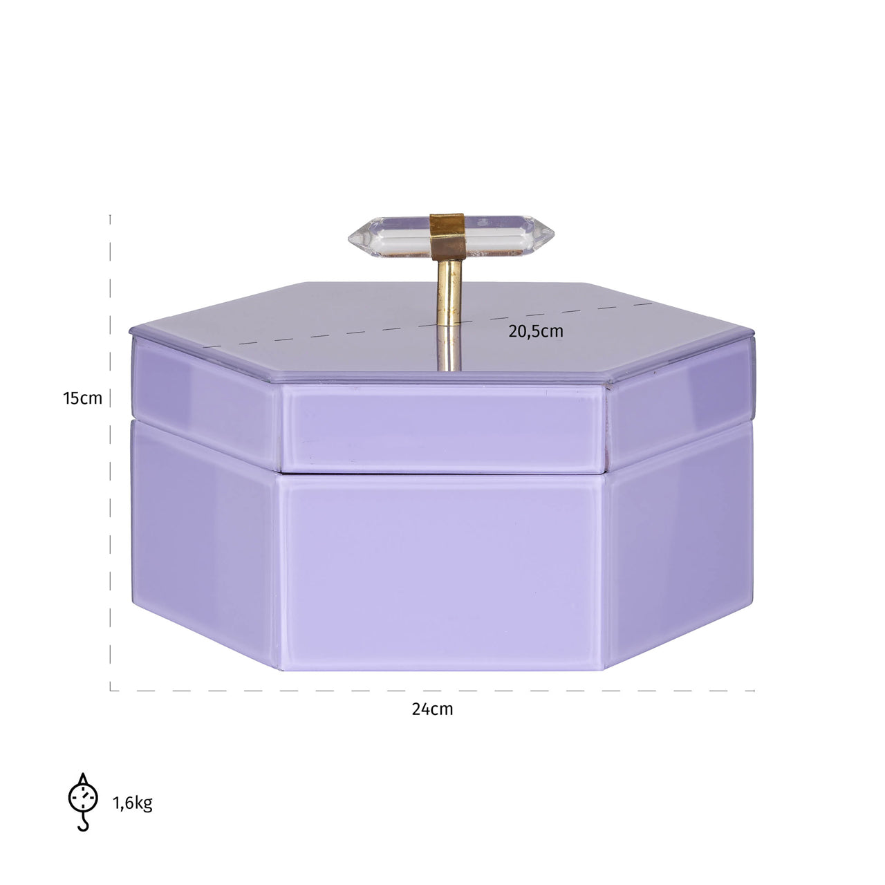 Richmond Interiors Aufbewahrungsbox Jutta purple large Aufbewahrungsbox Richmond Interiors