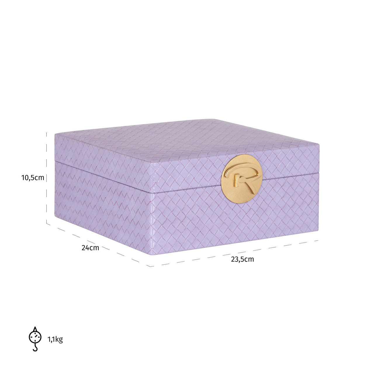 Richmond Interiors Aufbewahrungsbox Joelle purple large Aufbewahrungsbox Richmond Interiors