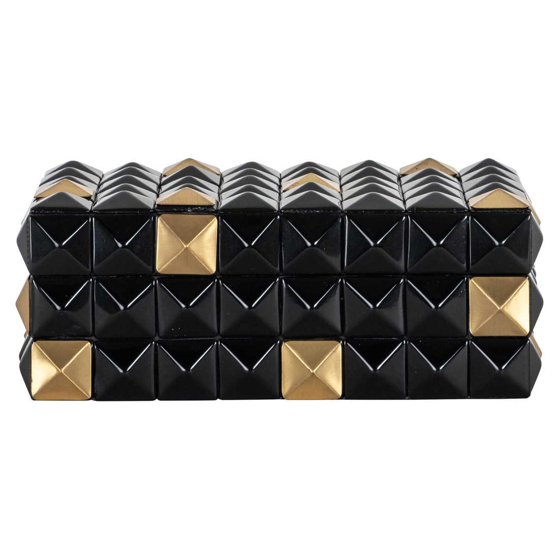Richmond Interiors Aufbewahrungsbox Velicia black/gold Aufbewahrungsbox Richmond Interiors