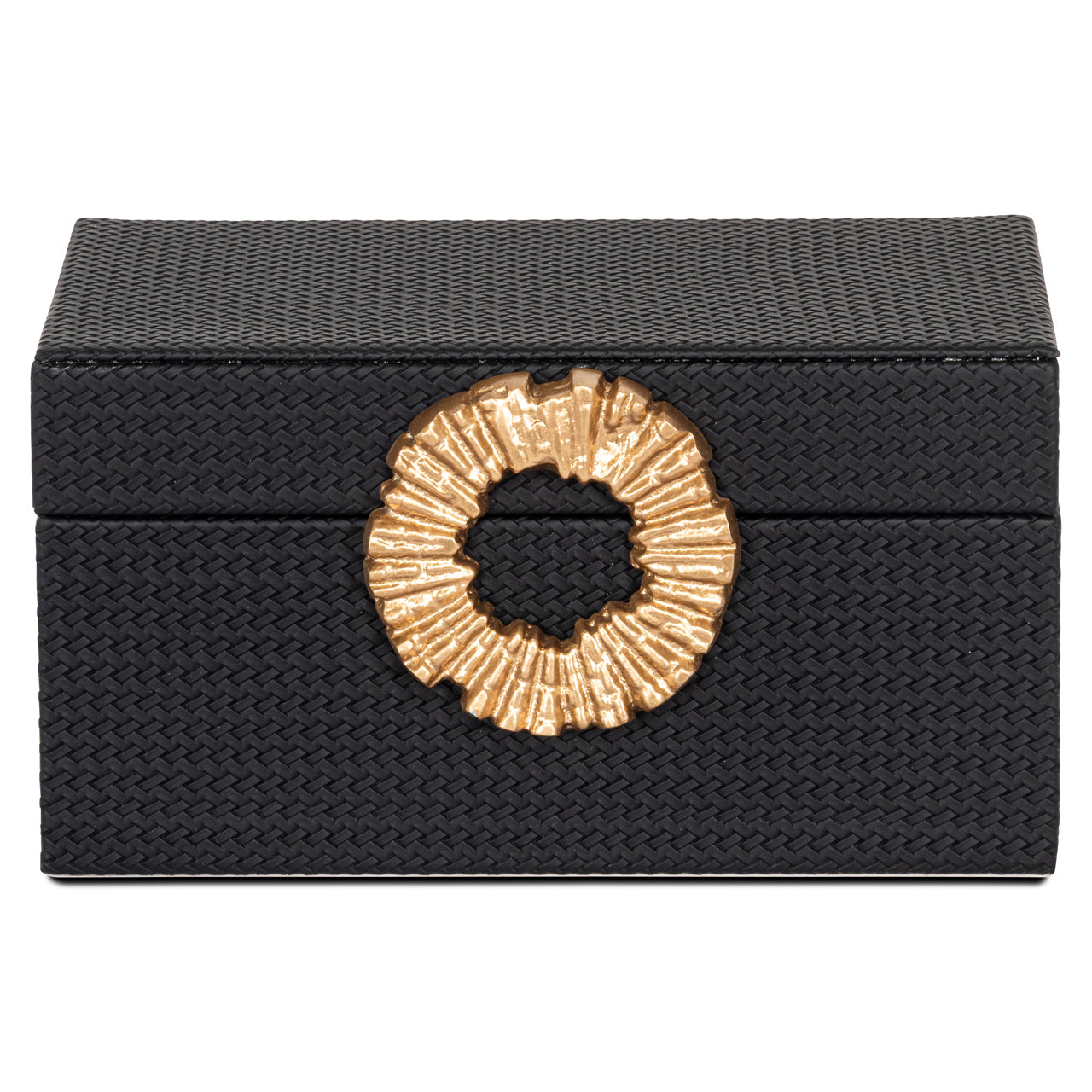 Richmond Interiors Aufbewahrungsbox Amal black/gold small Aufbewahrungsbox Richmond Interiors