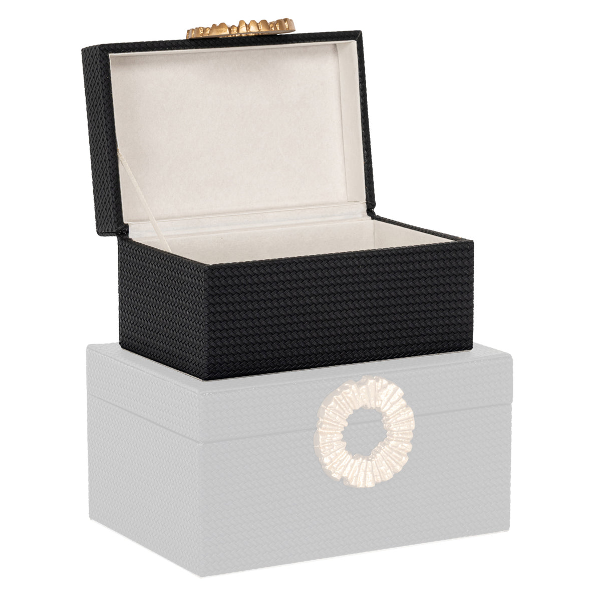 Richmond Interiors Aufbewahrungsbox Amal black/gold small Richmond Interiors