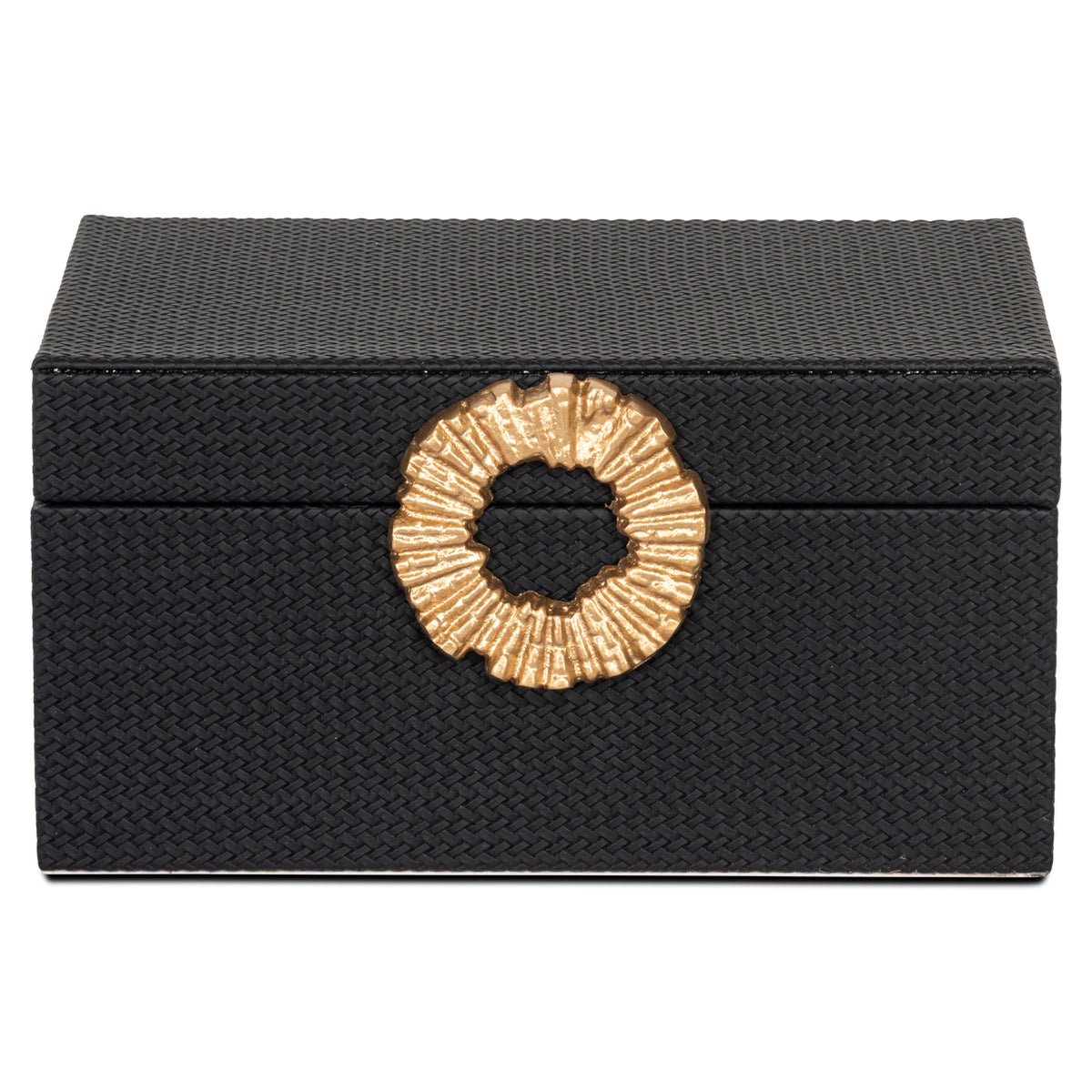 Richmond Interiors Aufbewahrungsbox Amal black/gold large Richmond Interiors