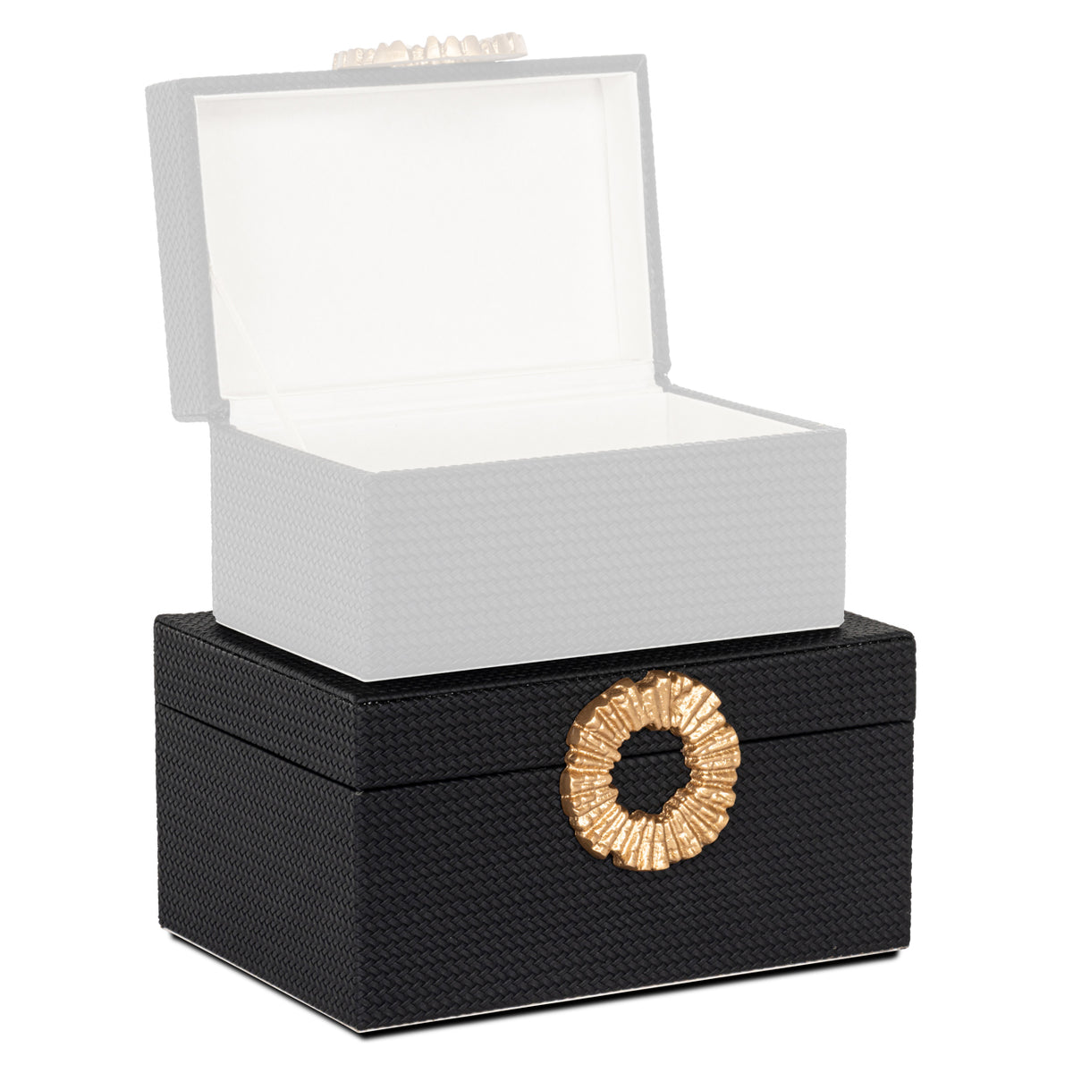 Richmond Interiors Aufbewahrungsbox Amal black/gold large Richmond Interiors