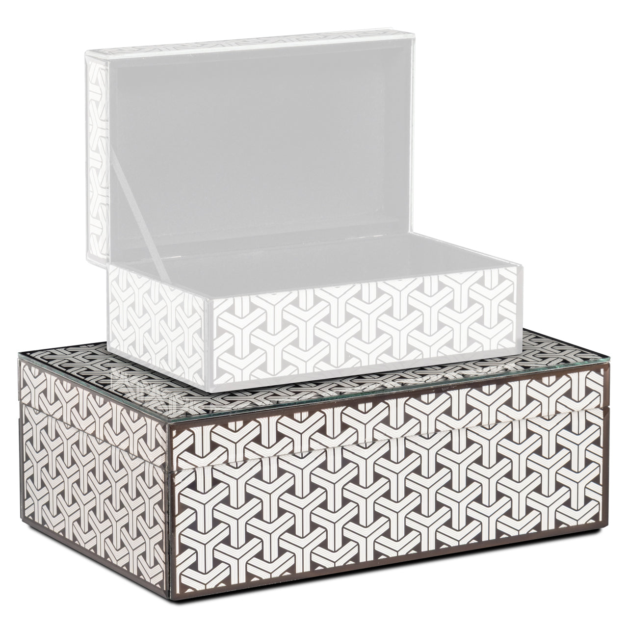 Richmond Interiors Aufbewahrungsbox Feliz black/white large Aufbewahrungsbox Richmond Interiors