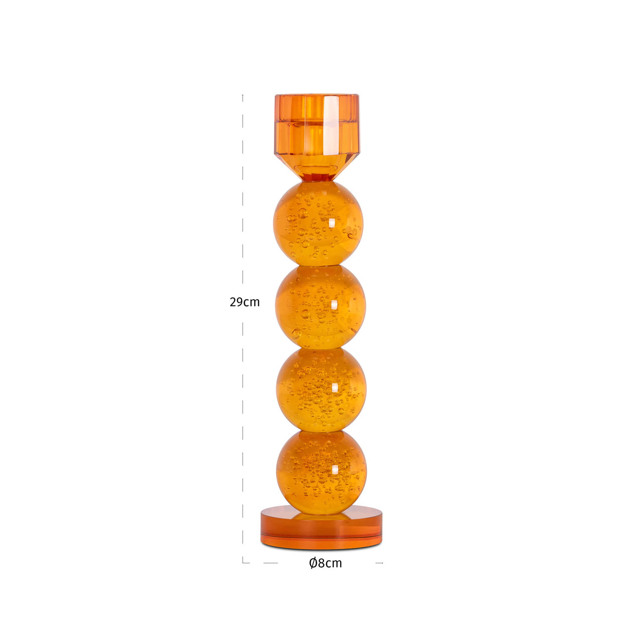 Richmond Interiors Kerzenhalter Raylan orange large