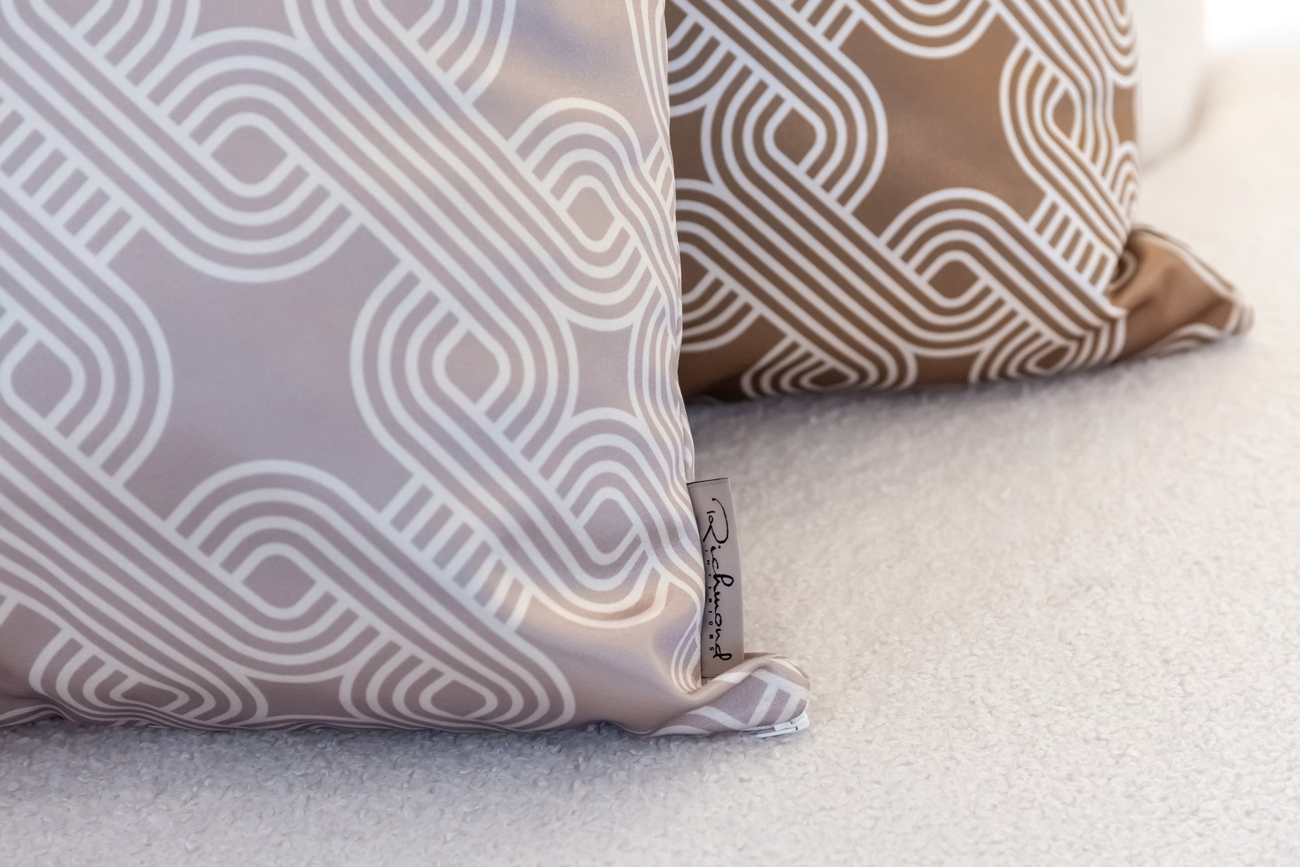 Richmond Interiors Kissen Mindy quadrant cream 50x50