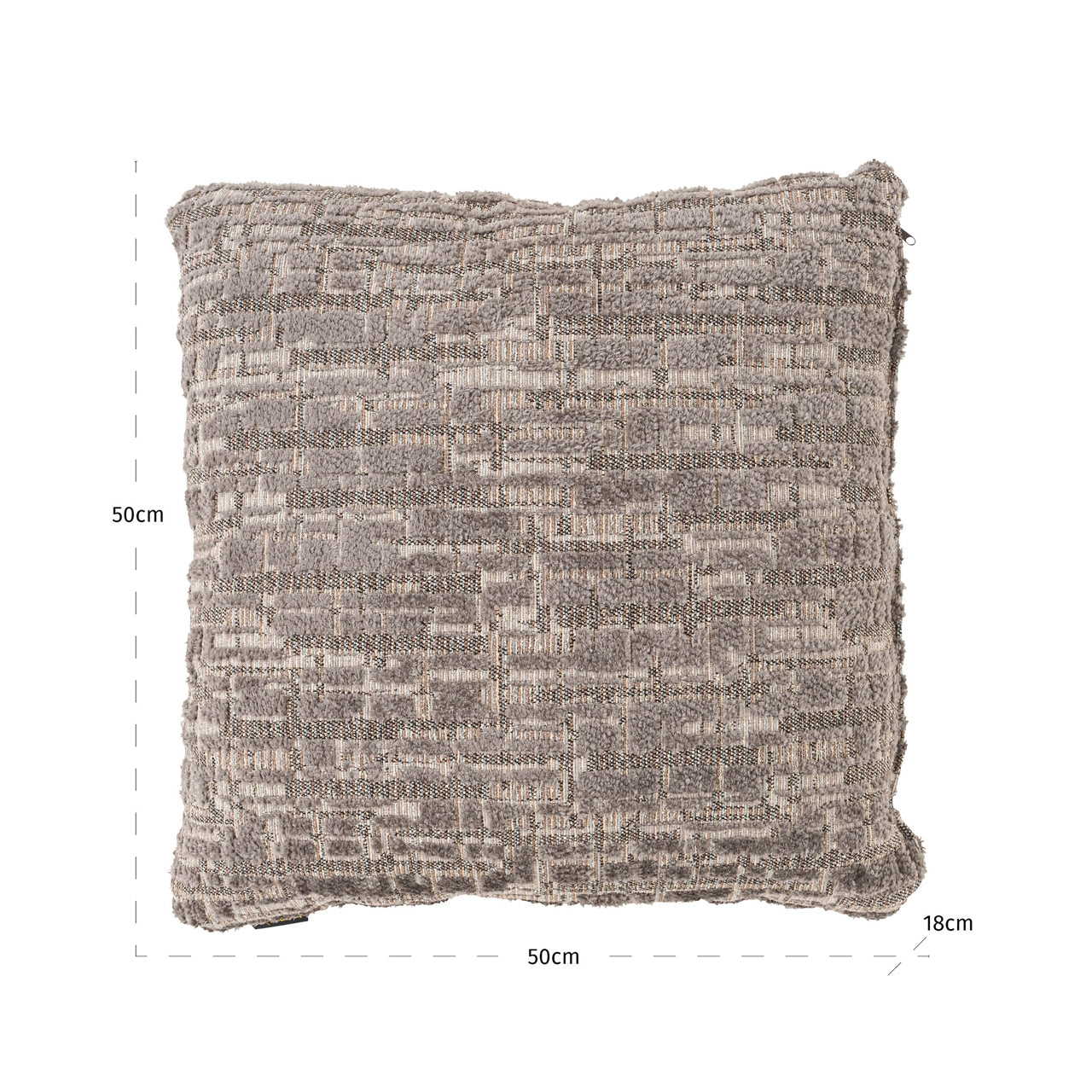 Richmond Interiors Kissen Olin greige 50x50 Kissen Richmond Interiors