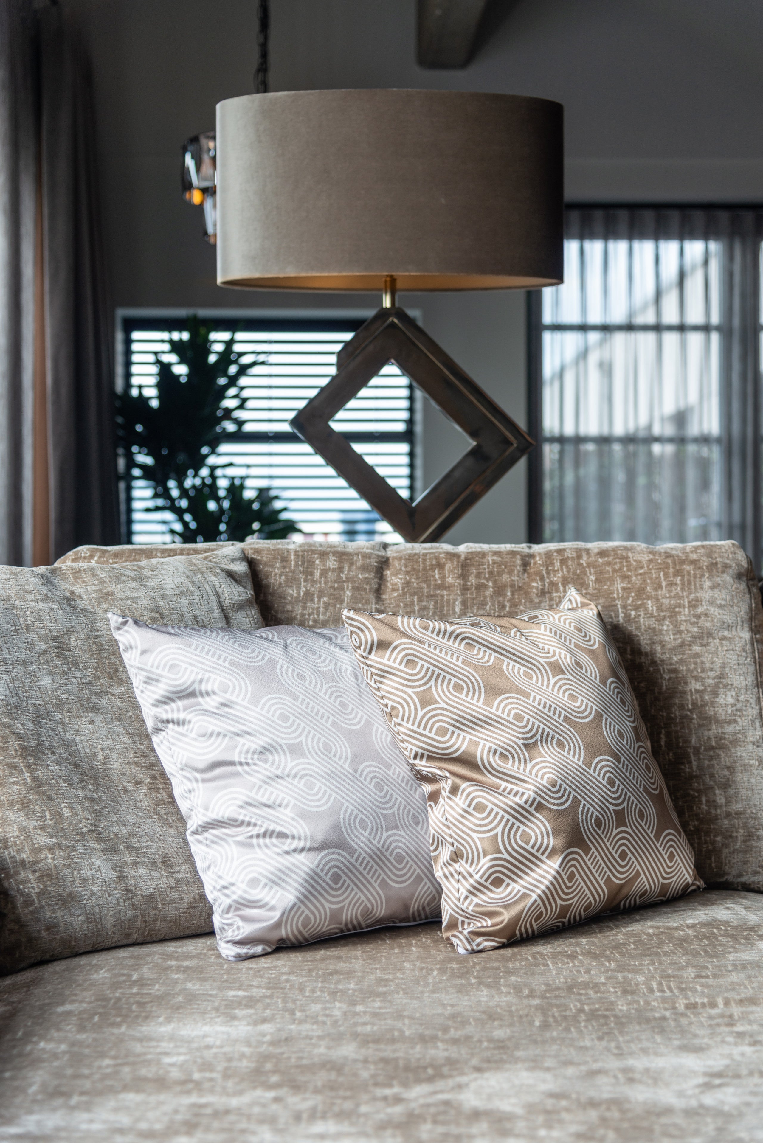 Richmond Interiors Kissen Mindy quadrant cream 50x50 Kissen Richmond Interiors