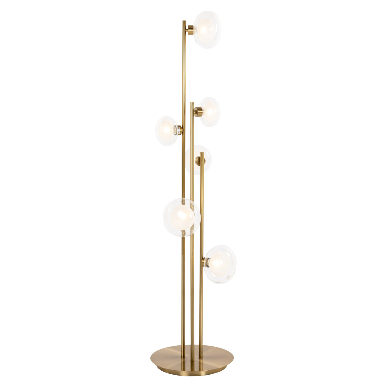 Richmond Interiors floor lamp Luva brass (brushed gold)