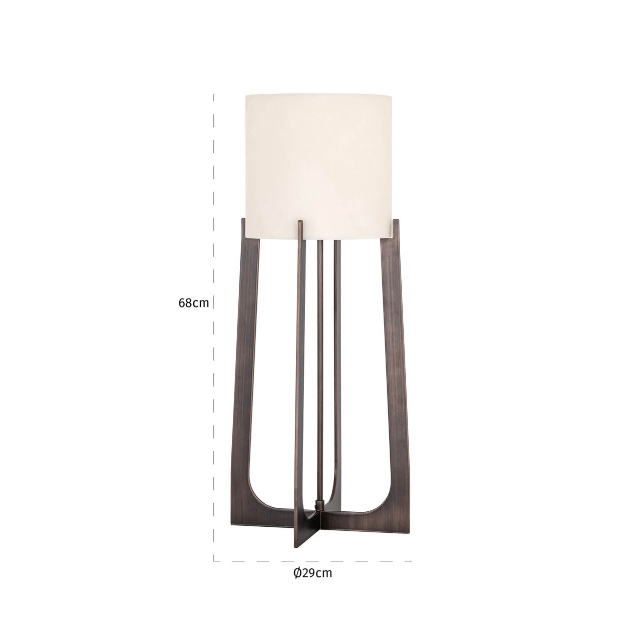 Richmond Interiors Tischlampe Loura bronze large Tischlampe Richmond Interiors