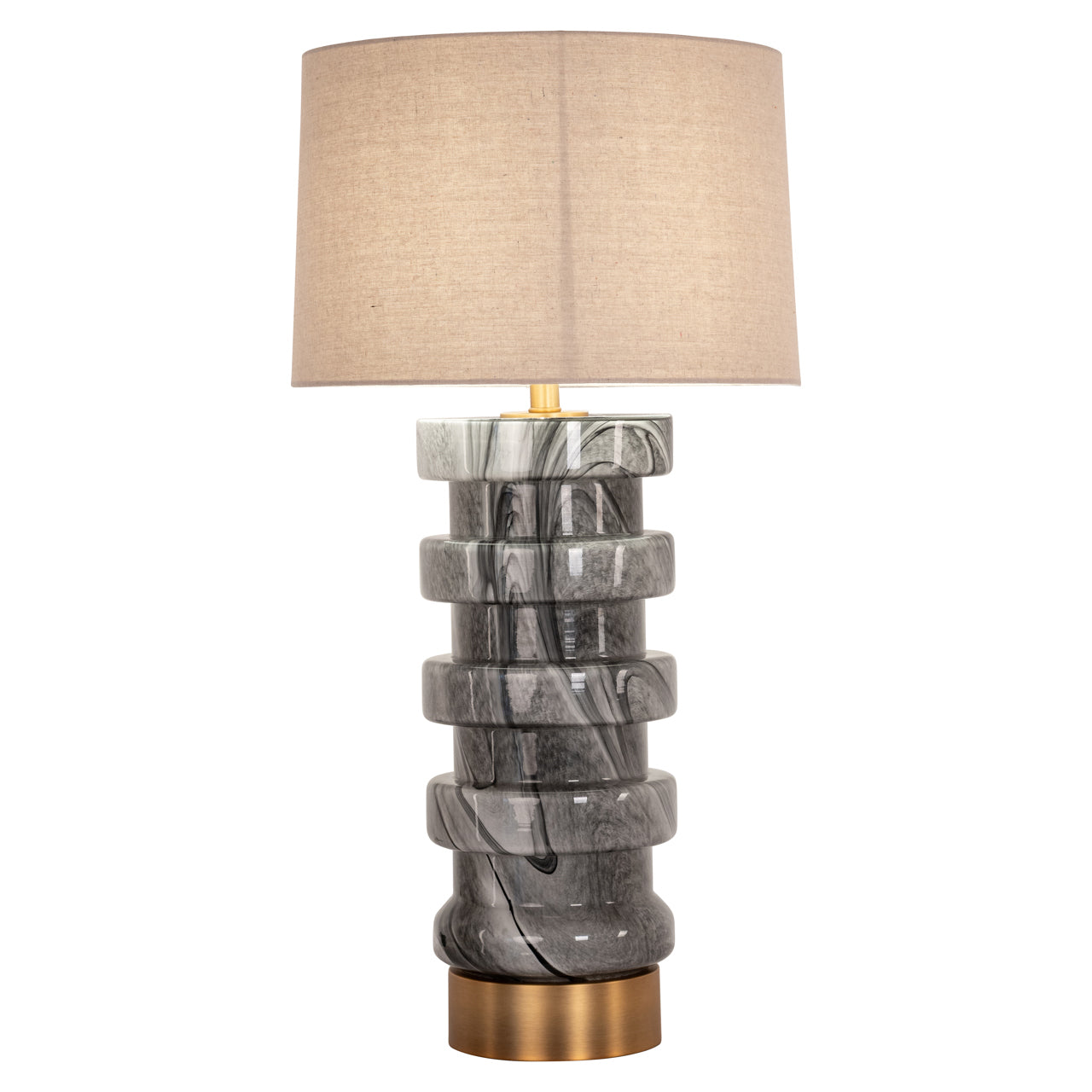 Richmond Interiors Tischlampe Jaylee black/white Tischlampe Richmond Interiors