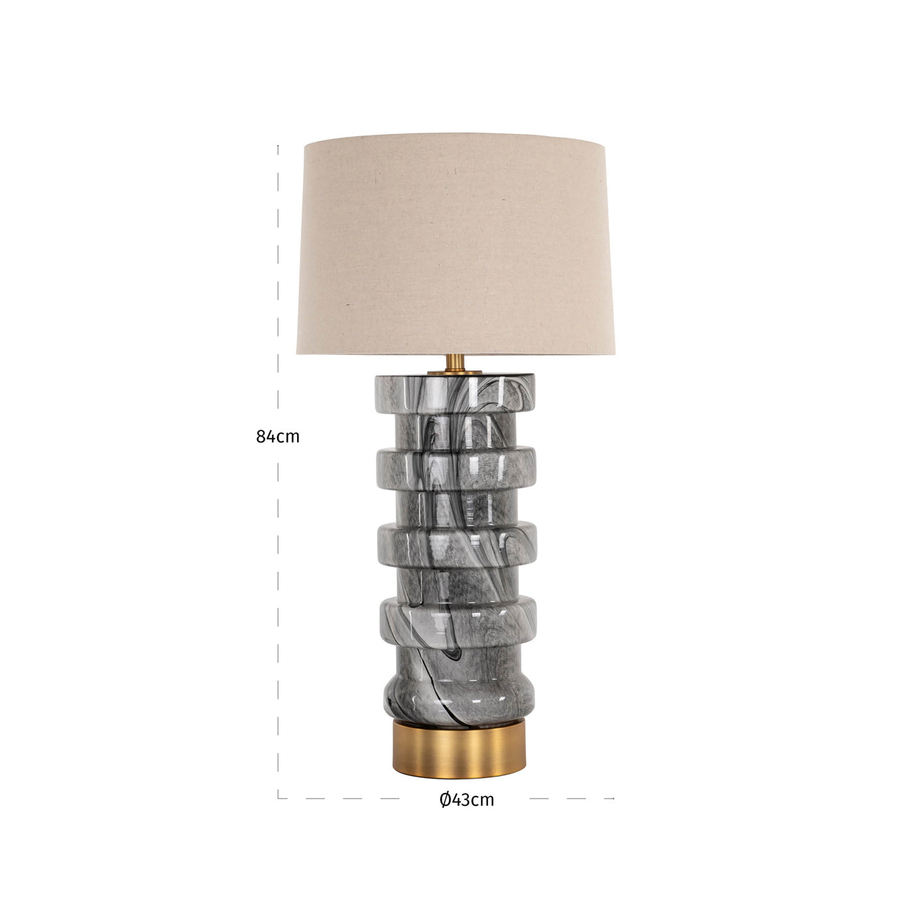 Richmond Interiors Tischlampe Jaylee black/white Tischlampe Richmond Interiors