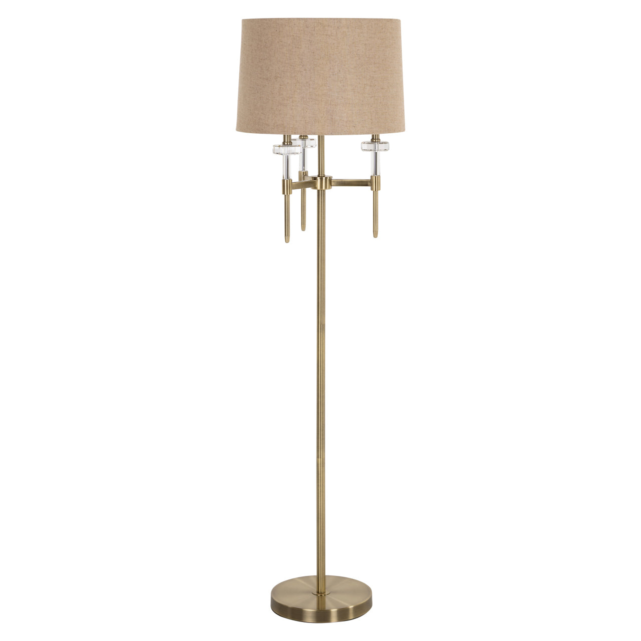 Richmond Interiors floor lamp Josie brushed gold