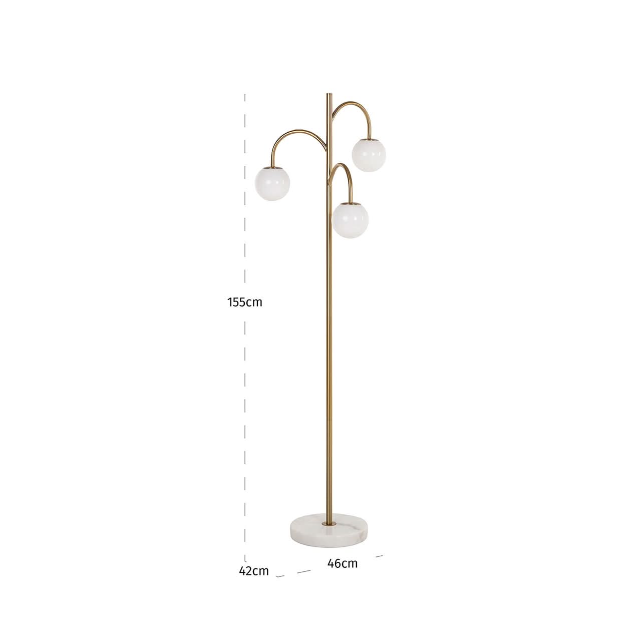 Richmond Interiors – Stehlampe Janou Gold Stehlampe Richmond Interiors
