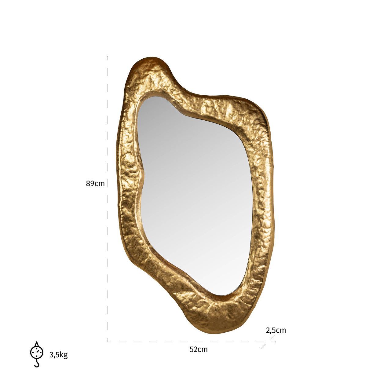 Richmond Interiors Spiegel Blinne gold Spiegel Richmond Interiors