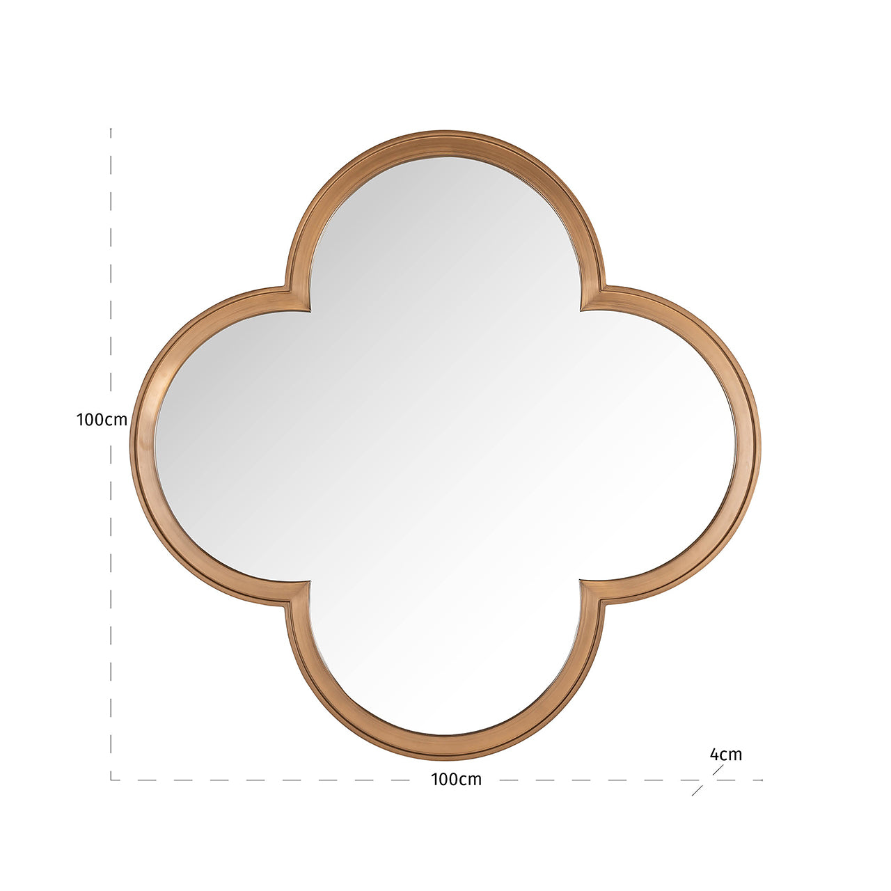 Richmond Interiors Spiegel Lowen – Brushed Gold Wandspiegel Richmond Interiors