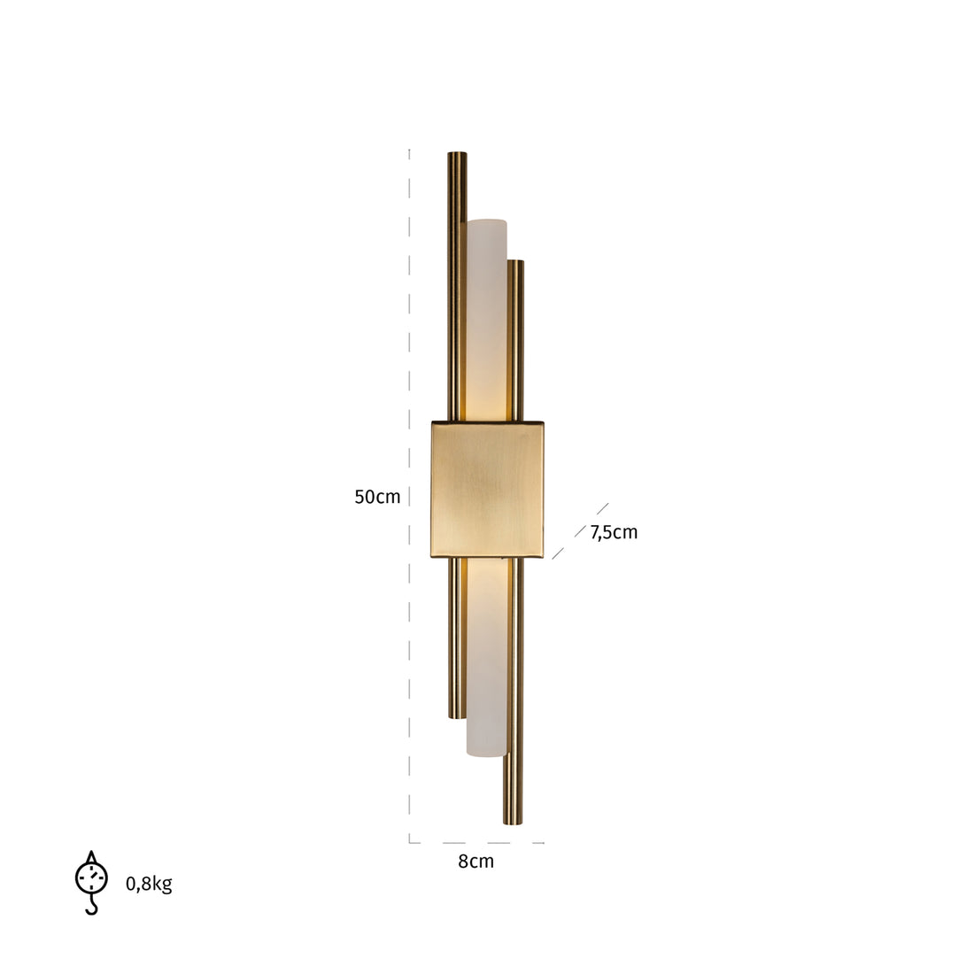 Richmond Interiors Wandlampe Mylas gold Wandlampe Richmond Interiors