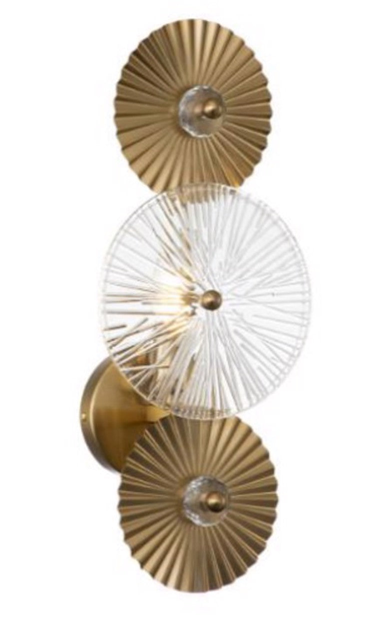 Richmond Interiors Wandlampe Aidan brushed gold Wandlampe Richmond Interiors