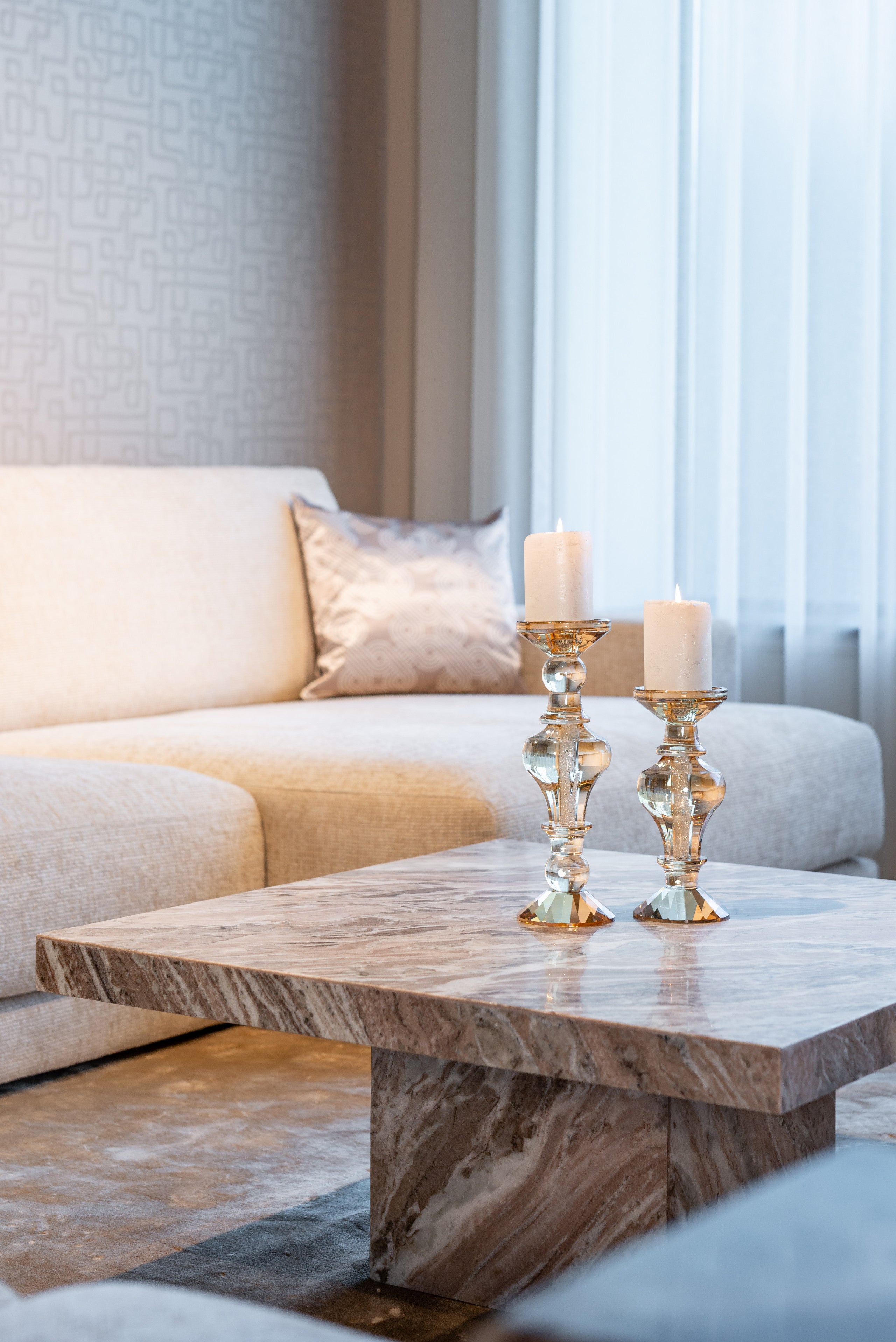 Richmond Interiors Kerzenhalter Dilan amber large Kerzenhalter Richmond Interiors