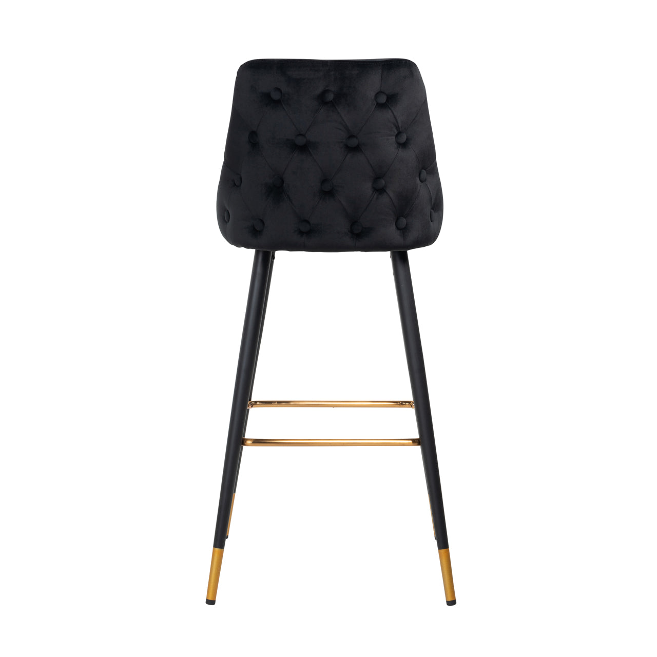 Richmond Interiors Barhocker Imani black velvet (Set of 2) Barhocker Richmond Interiors