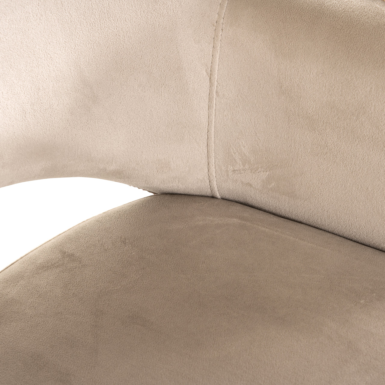 Richmond Interiors Esszimmerstuhl Giovanna trendy rose / khaki velvet Esszimmerstuhl Richmond Interiors