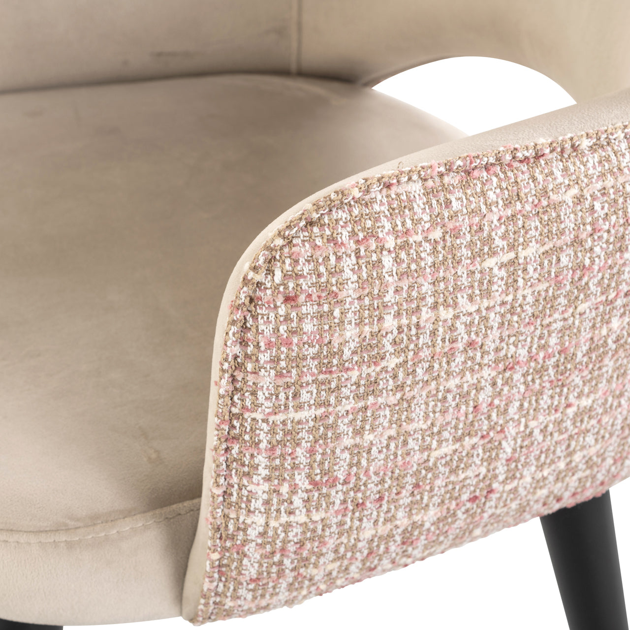 Richmond Interiors Esszimmerstuhl Giovanna trendy rose / khaki velvet Esszimmerstuhl Richmond Interiors