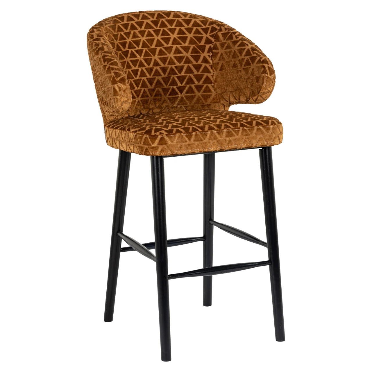 Richmond Interiors Barhocker Indigo old gold triangle Barhocker Richmond Interiors