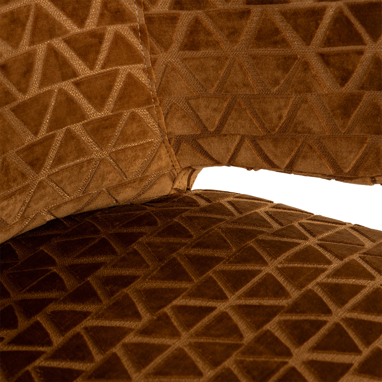 Richmond Interiors Barhocker Indigo old gold triangle