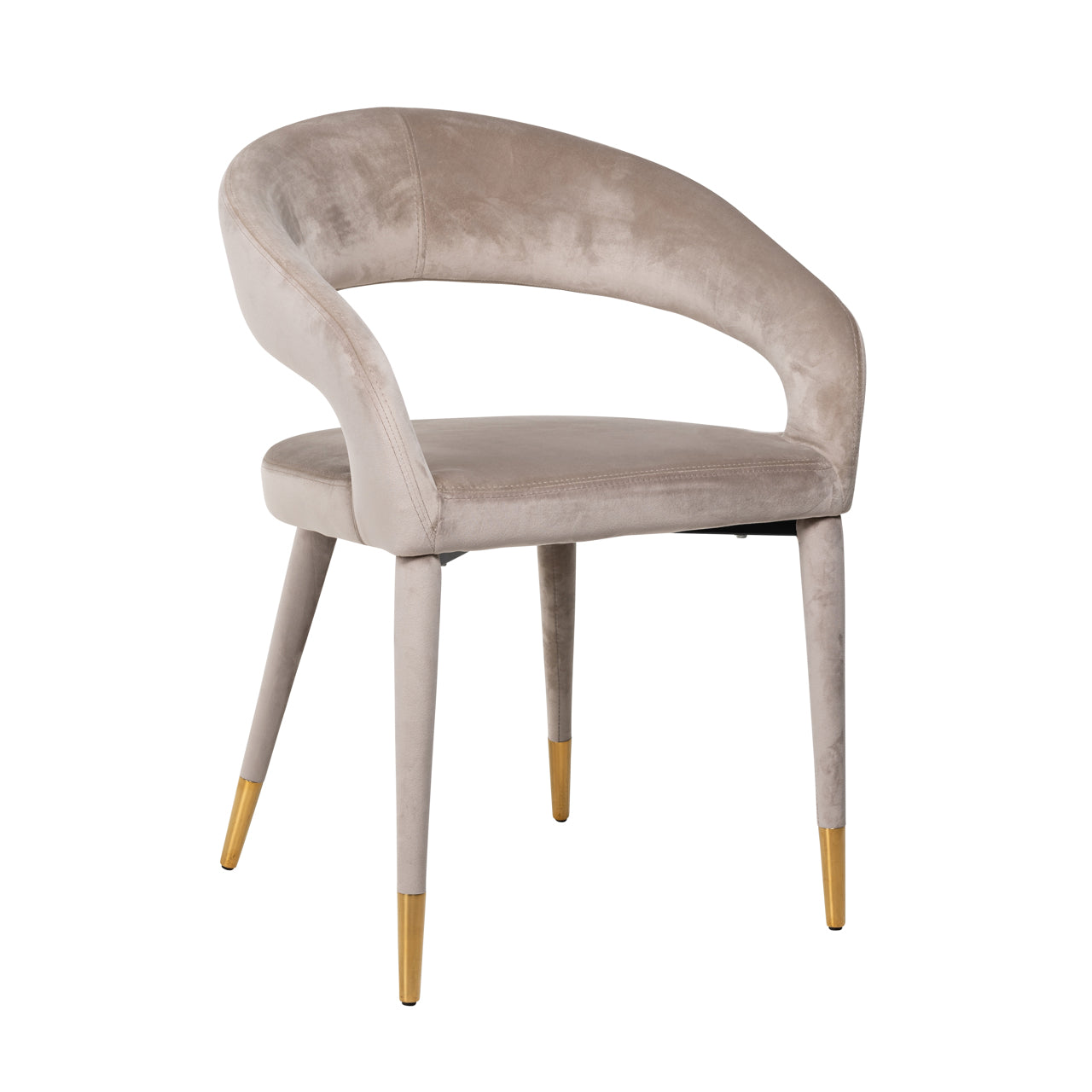Richmond Interiors Esszimmerstuhl Gia khaki velvet fire retardant Esszimmerstuhl Richmond Interiors