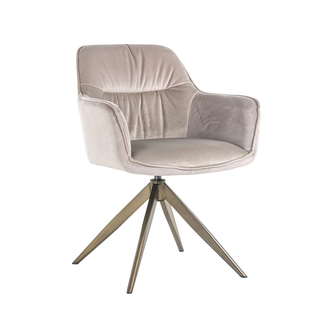 Richmond Interiors Esszimmerstuhl Aline khaki velvet swivel fire retardant Esszimmerstuhl Richmond Interiors