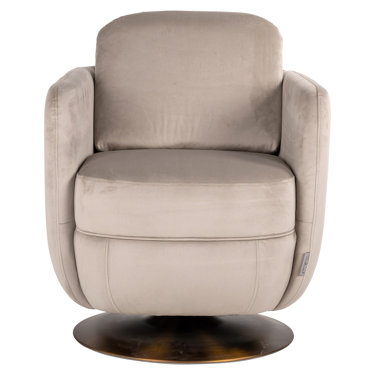 Richmond Interiors Lounge Stuhl Turner khaki velvet swivel fire retardant Lounge Stuhl Richmond Interiors