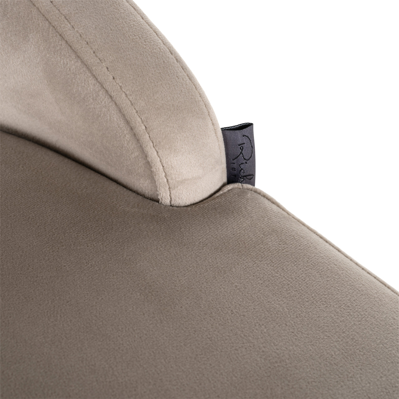 Richmond Interiors Barhocker Bolton khaki velvet brushed gold fire retardant (Set of 2) Barhocker Richmond Interiors
