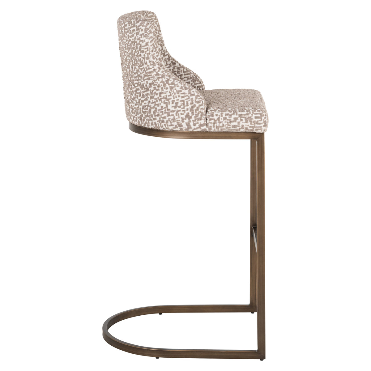 Richmond Interiors Barhocker Bolton natural geo (Set of 2) Richmond Interiors