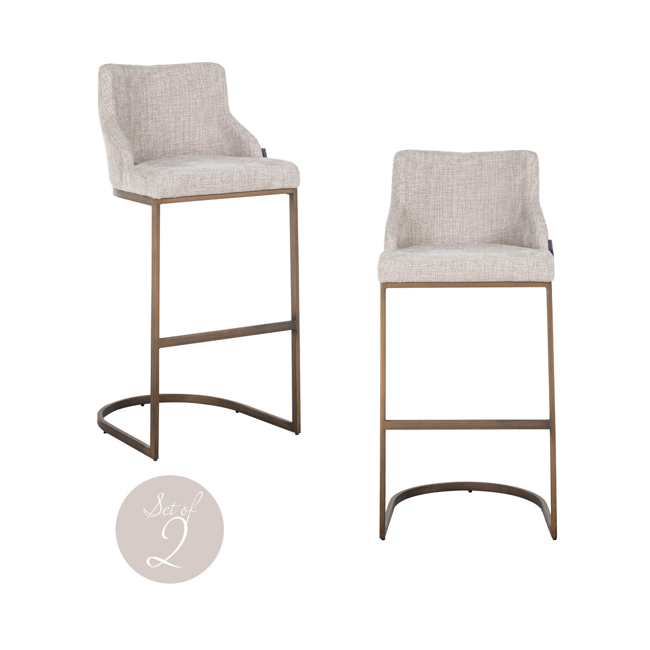 Richmond Interiors Barhocker Bolton natural renegade (Set of 2) Barhocker Richmond Interiors