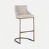 Richmond Interiors - 2er-Set Barhocker Bolton natur renagade / gebürstetes gold Barhocker Richmond Interiors