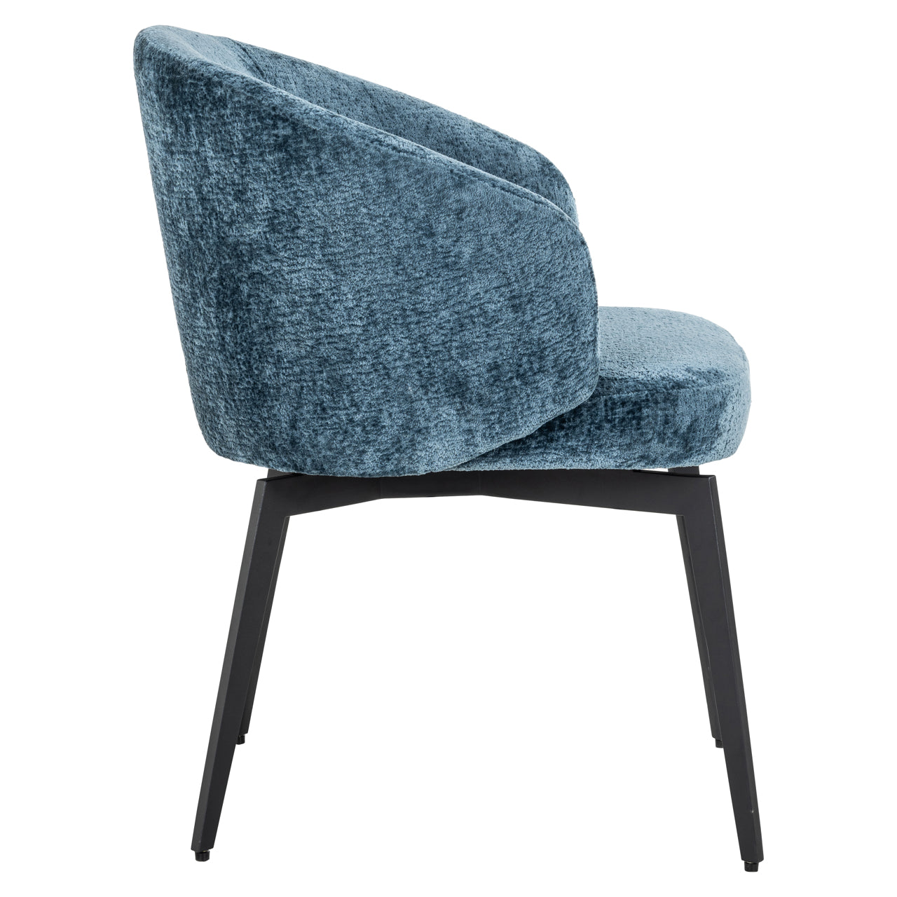 Richmond Interiors Esszimmerstuhl Amphara blue chenille fire retardant Esszimmerstuhl Richmond Interiors