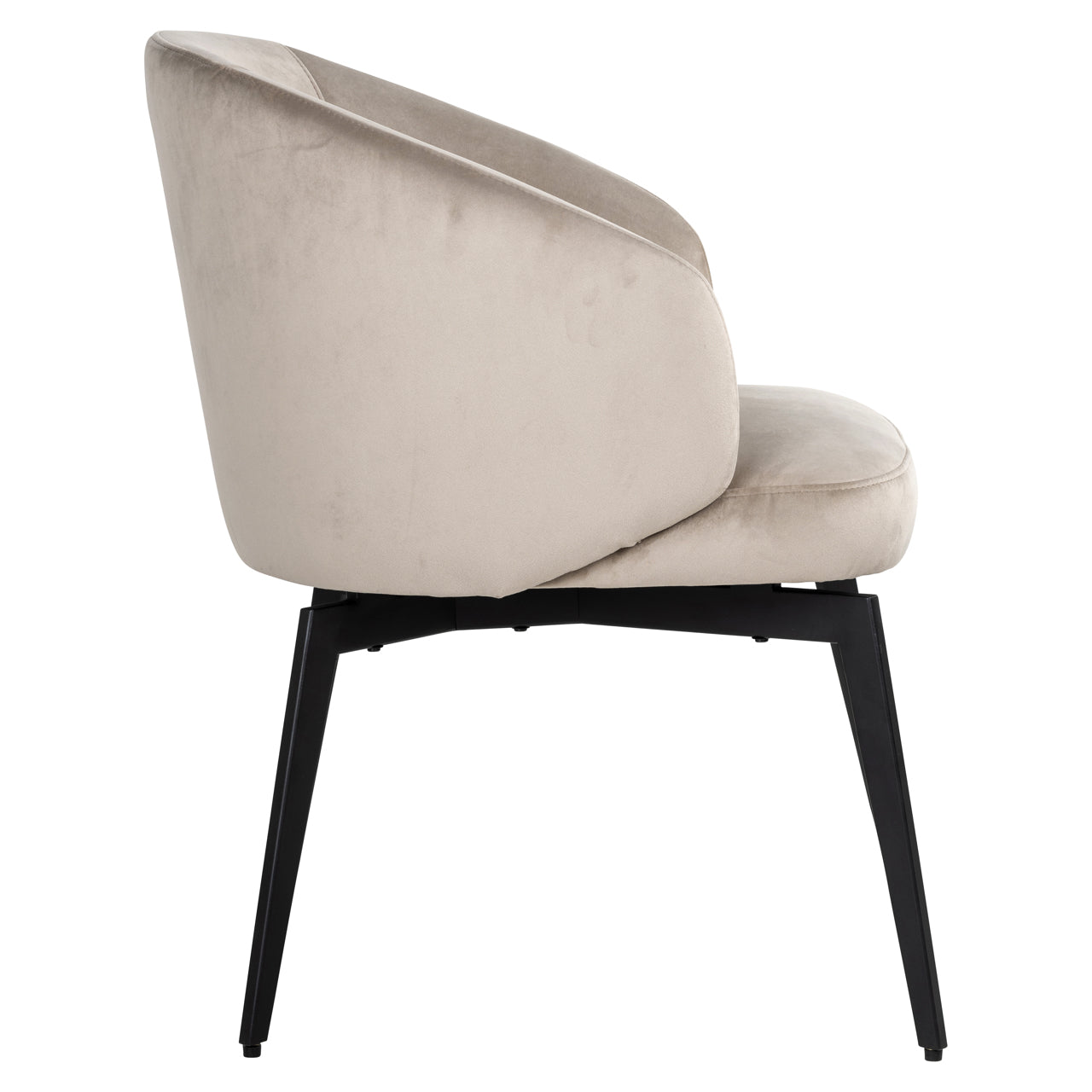 Richmond Interiors Esszimmerstuhl Amphara khaki velvet fire retardant Esszimmerstuhl Richmond Interiors
