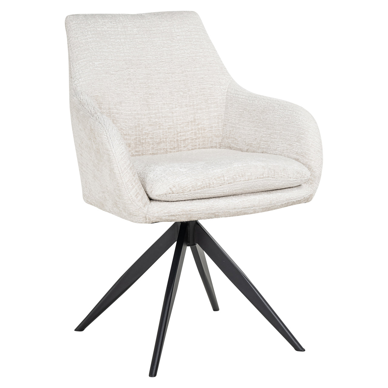 Richmond Interiors Esszimmerstuhl Lisonne cream fusion swivel Esszimmerstuhl Richmond Interiors