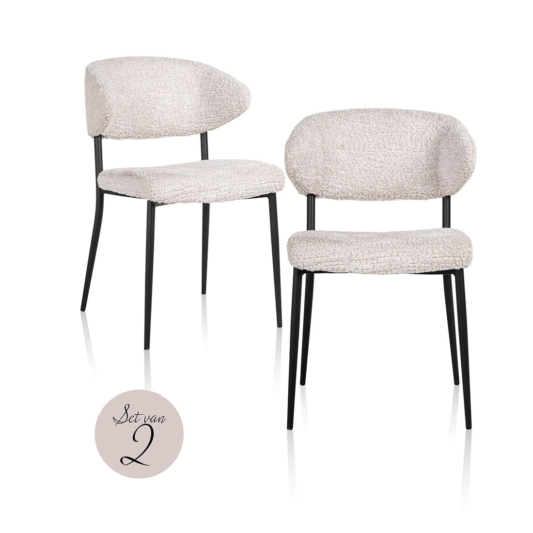 Richmond Interiors Stuhl Bea (Set von 2) (Be Lovely 11 Cream) Esszimmerstuhl Richmond Interiors