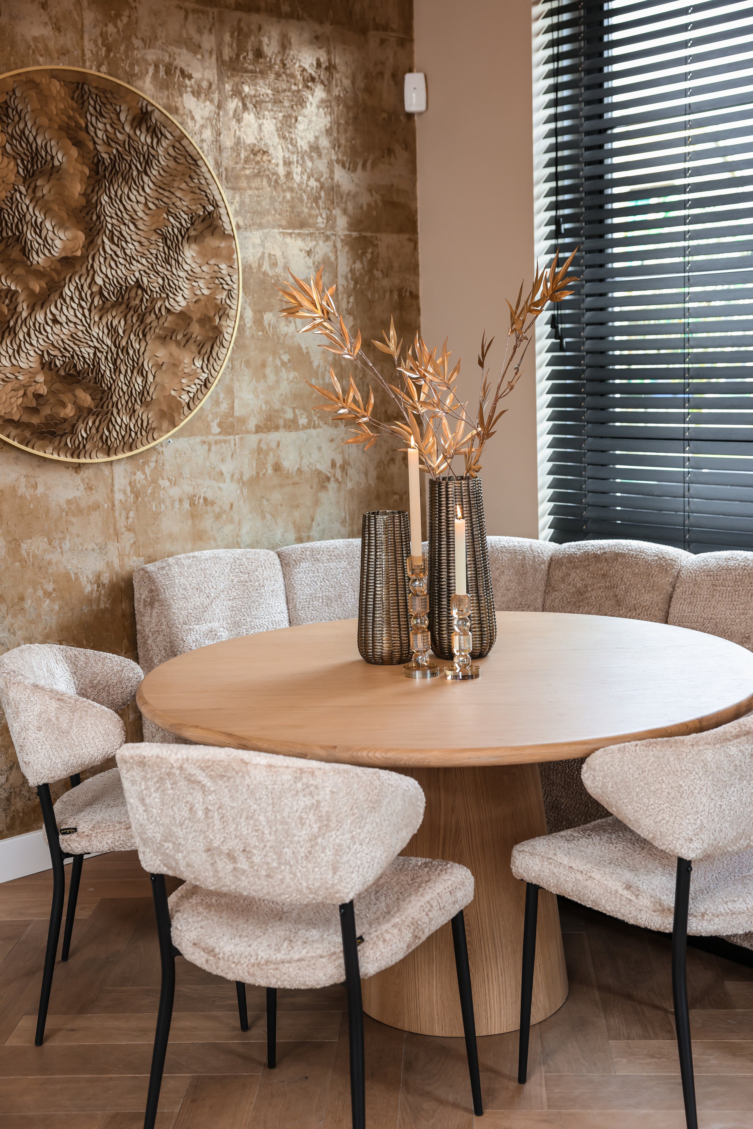 Richmond Interiors Wandkunst Bloom gold