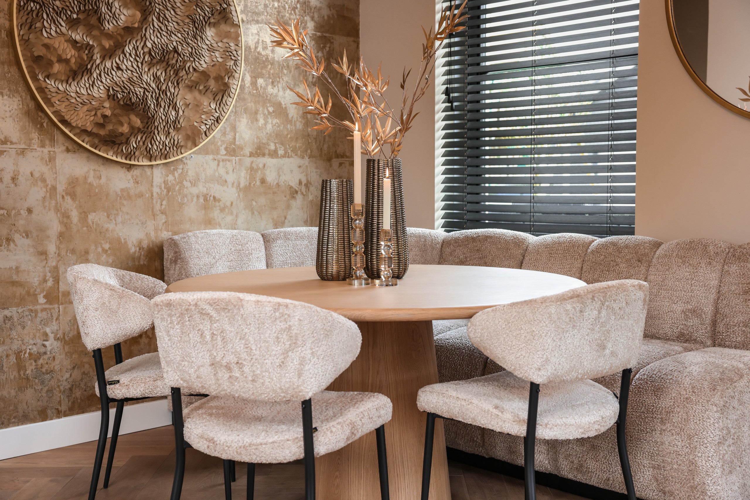 Richmond Interiors Wandkunst Bloom gold