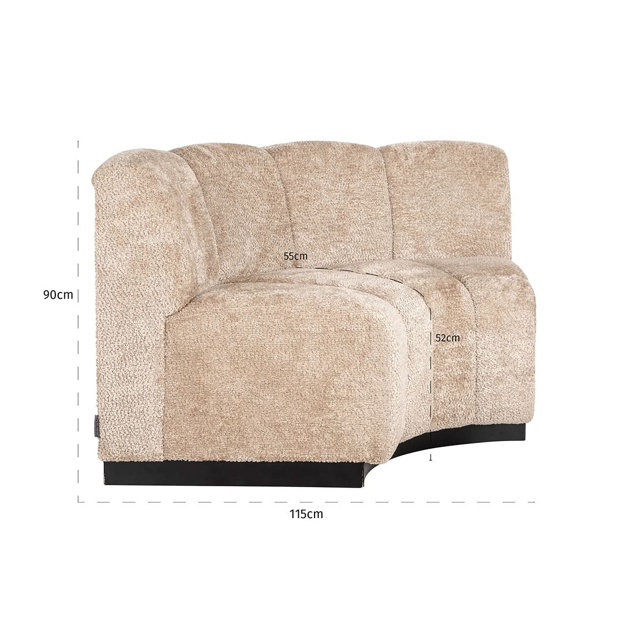 Richmond Interiors Sitzbank Hillpark customized round corner Sitzbank Richmond Interiors