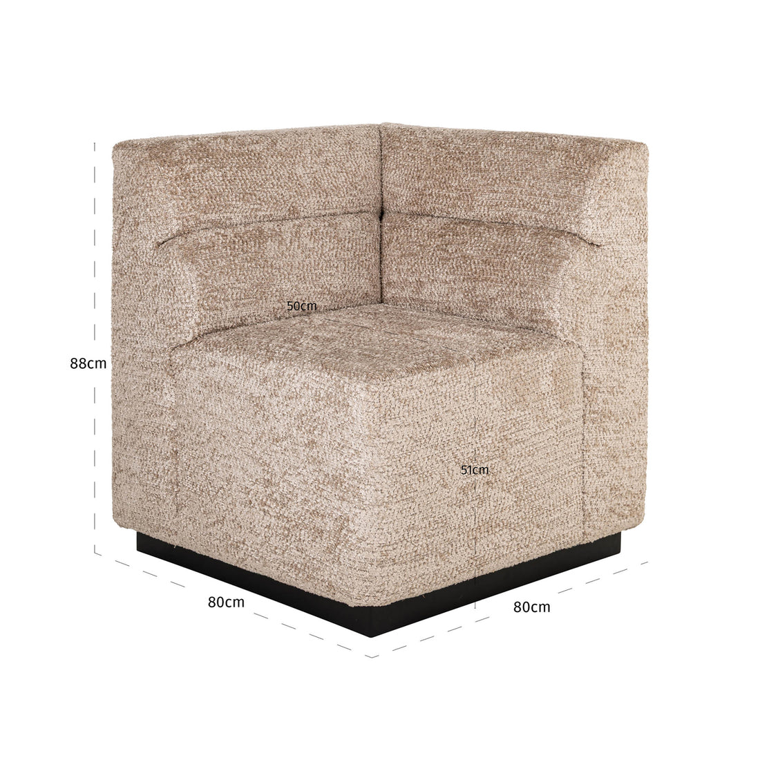Richmond Interiors Sitzbank Delia customized corner fire retardant