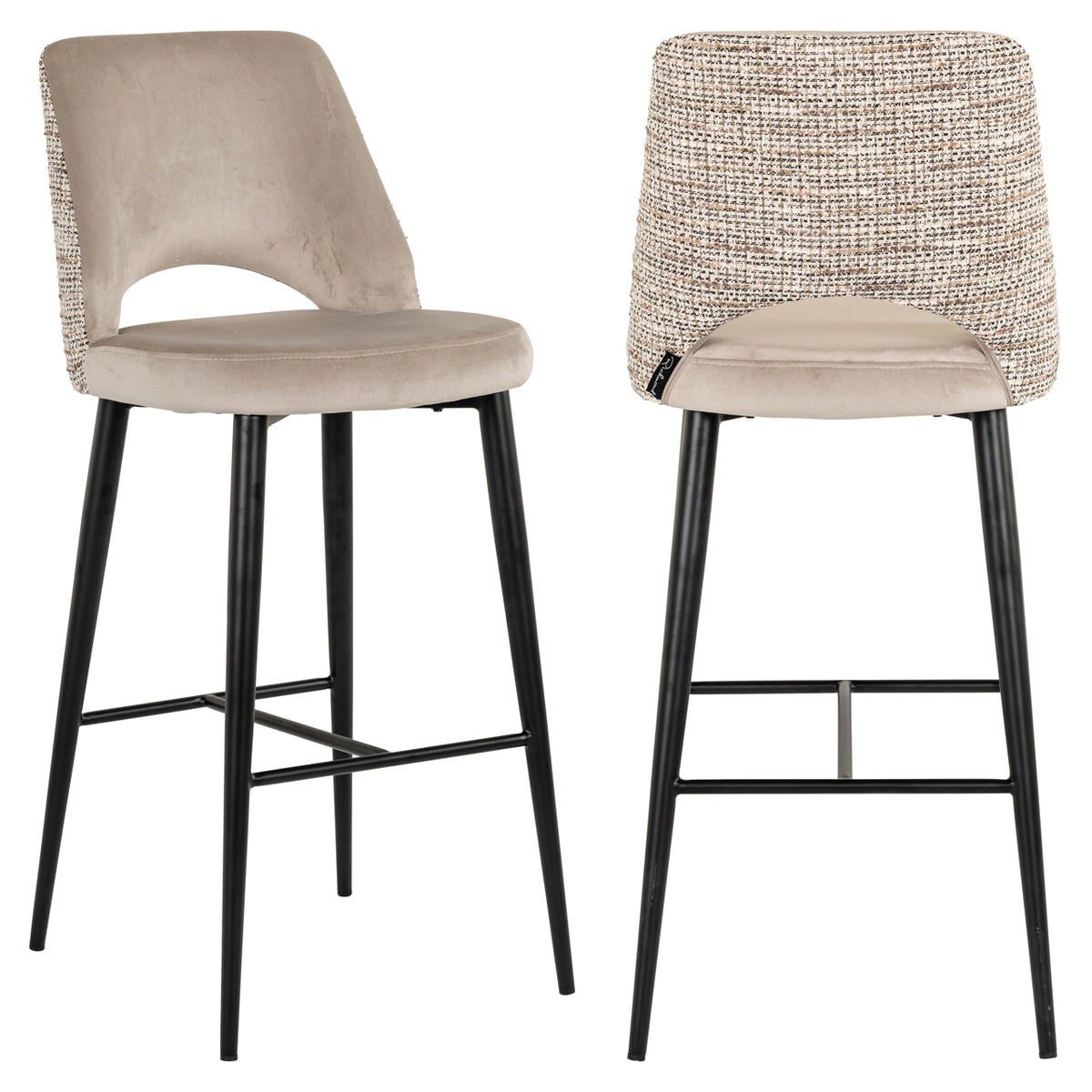 Richmond Interiors Barhocker Tabitha trendy nature fire retardant Richmond Interiors