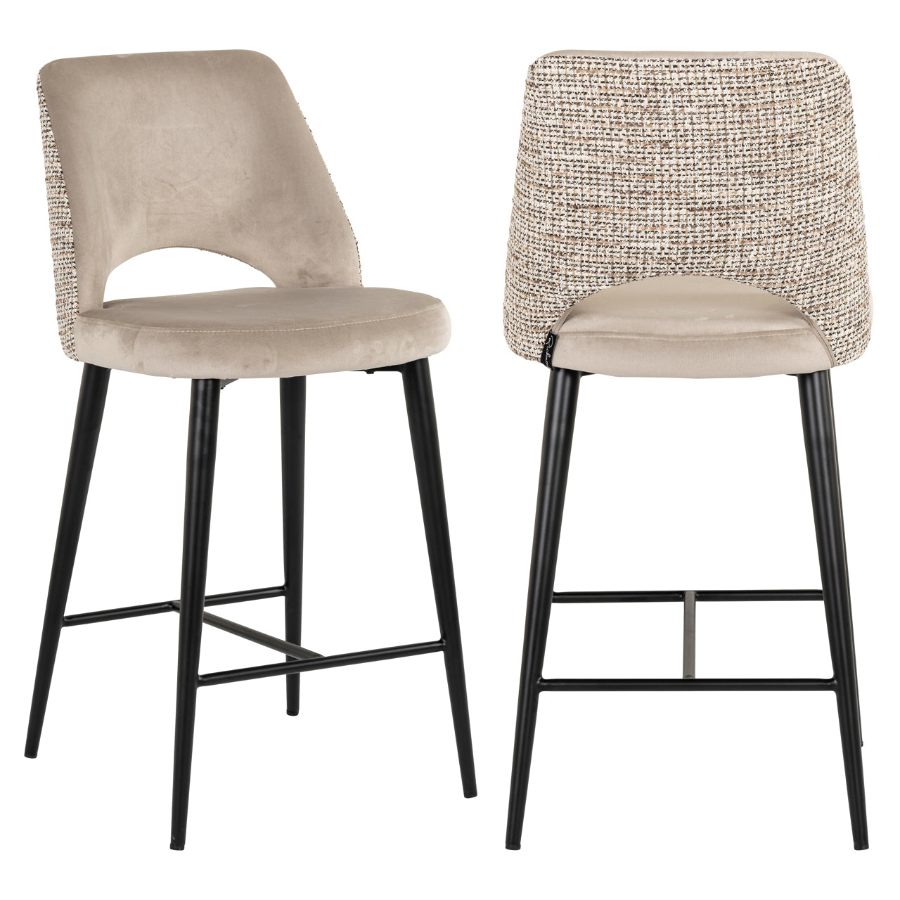 Richmond Interiors Thekenstuhl Tabitha trendy nature fire retardant Thekenstuhl Richmond Interiors